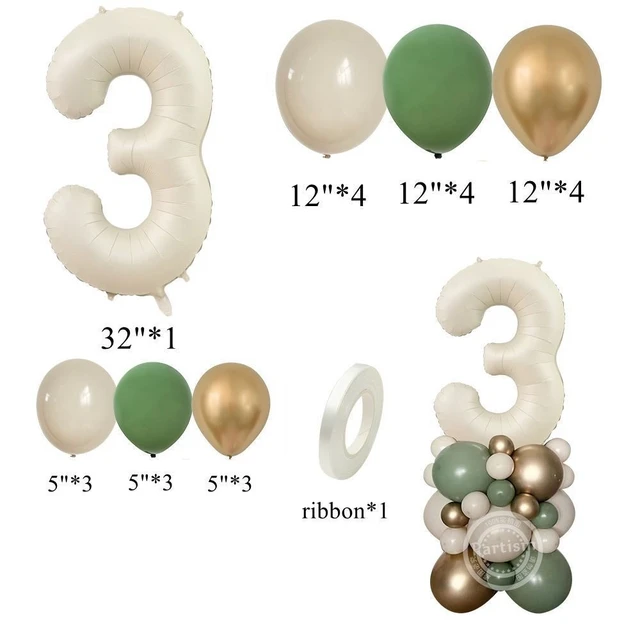 Les ballons chiffres pour décoration anniversaire et fête