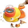 2-in-1 Interactive Dog Toy Pet Automatic Food Treat Dispenser Cartoon Duck Design Slow Food Pet Snack Feeder for Dog Training