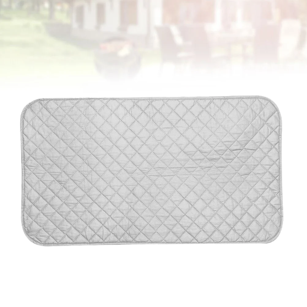 

Thick Ironing Mat Double Side High Temperature Resistance Ironing Blanket Antiskid Ironing Pad for Home (Silver 48 x 85cm,