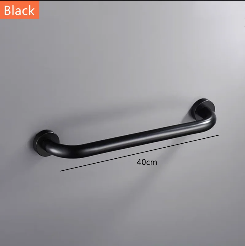 Anti-Slip Shower and Bathroom Handrail with Towel Rack - Stainless Steel