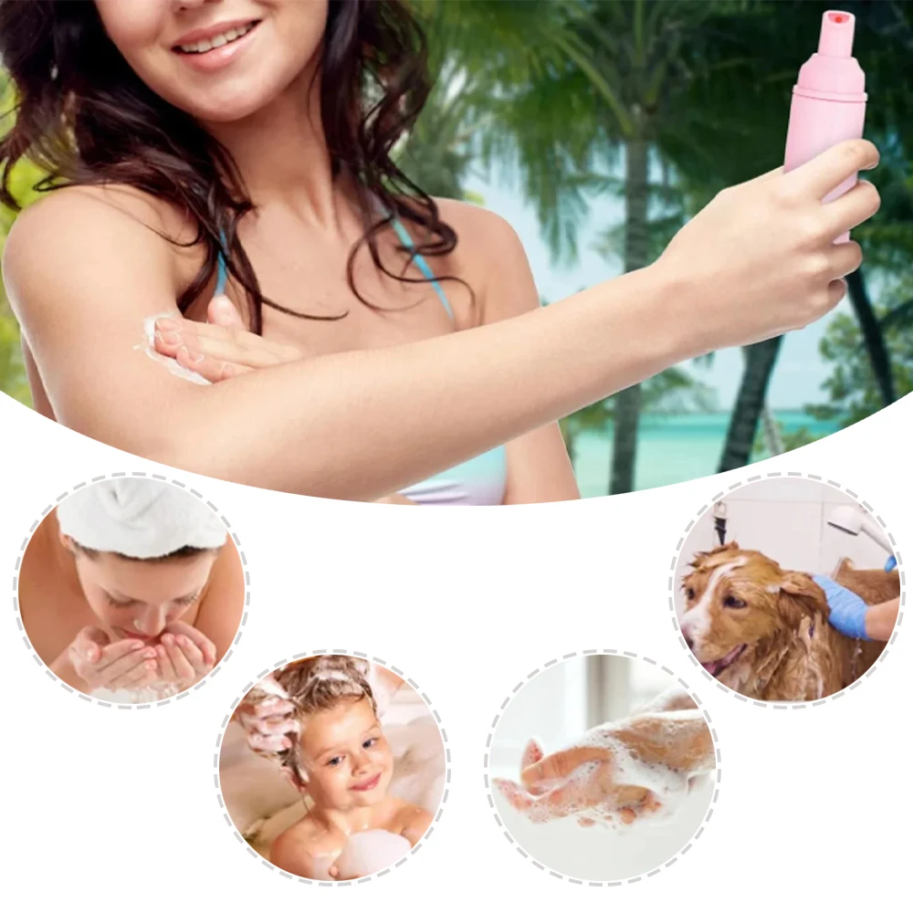 Refillable Bottle Set Eyelash Cleansing Bottle Makeup Tools Pump 20Pcs Eyelash Cleaning Set