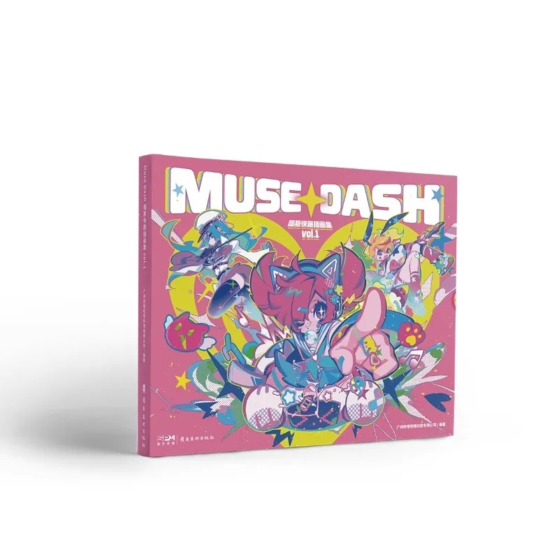 chinese-edition-art-album-set-muse-dash-vol1-music-game-peripherals-cartoon-manga-collection-book-send-game-illustrations