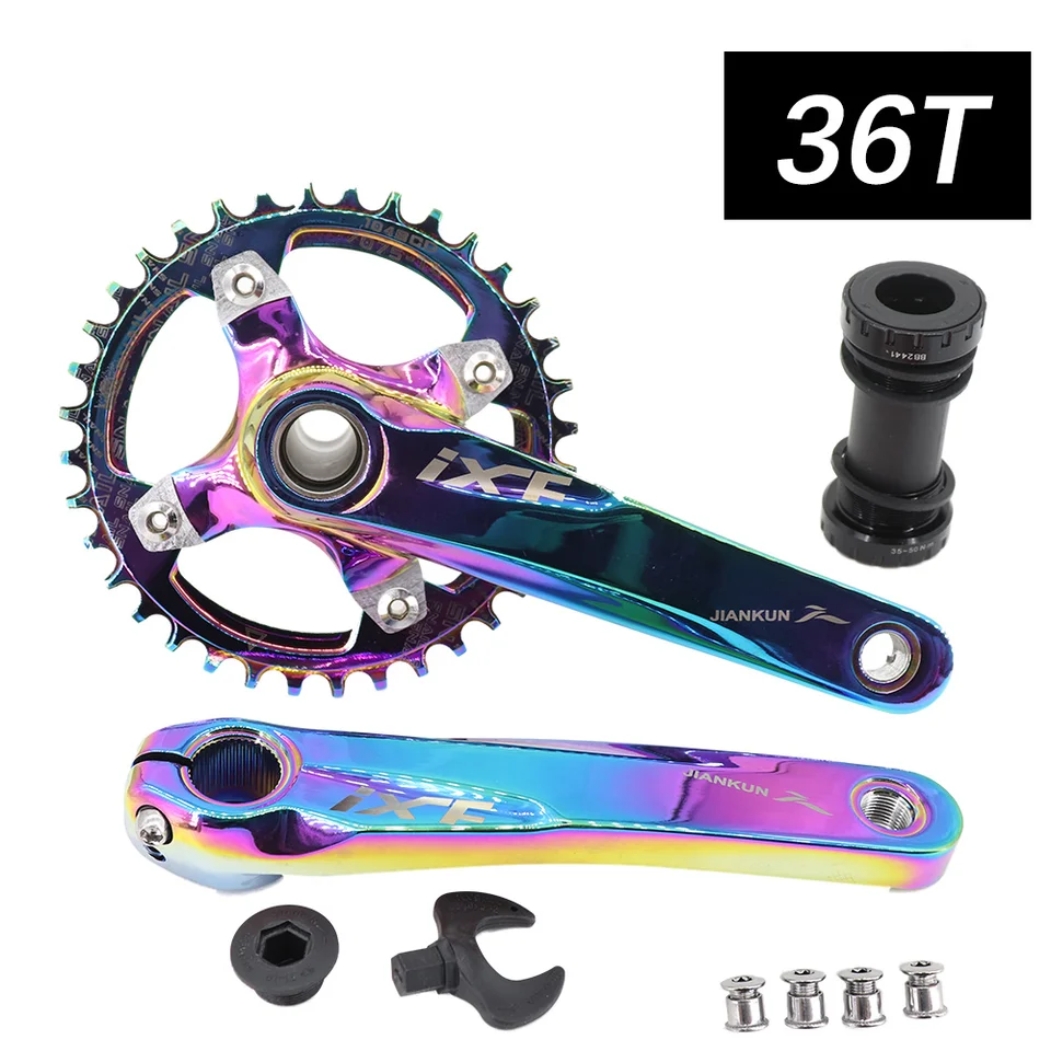 IXF MTB Crankset 104BCD Bike Crank 170mm Snail Chainring 32t 34t