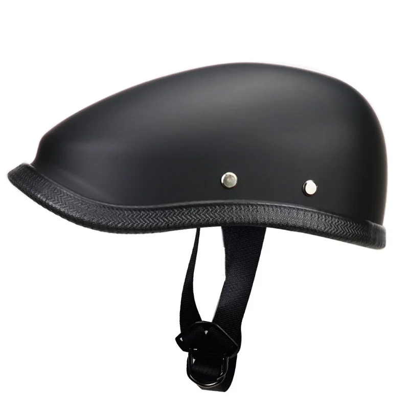 Vintage Motorbike Helmet Leather Sponge Construction Safety Riding