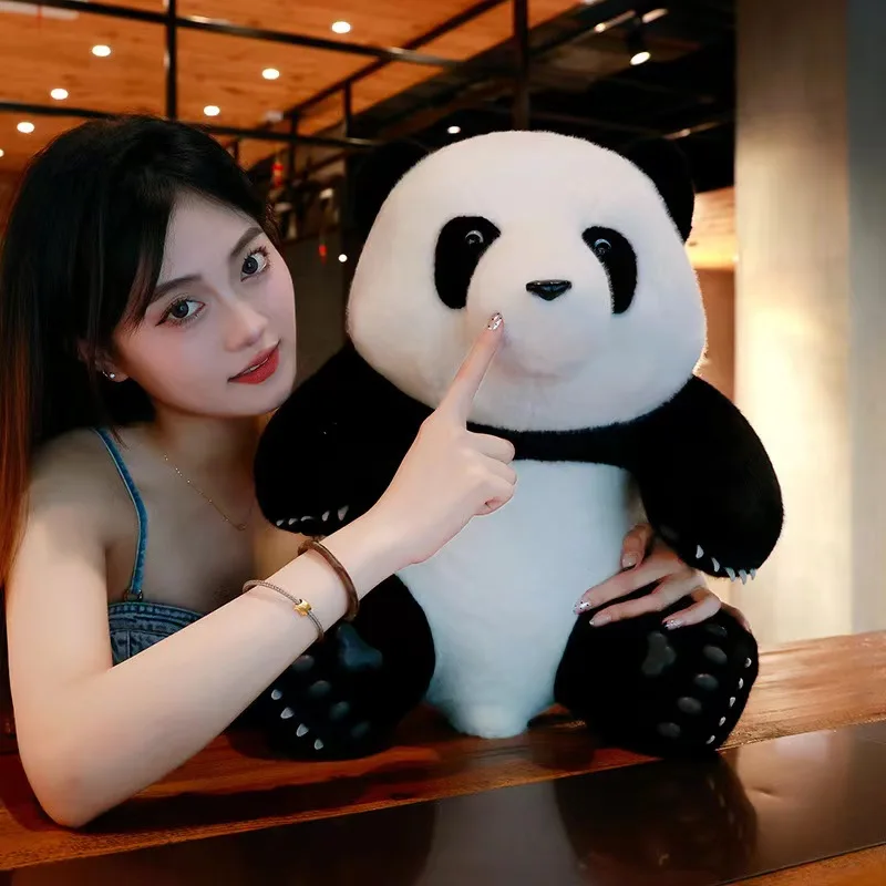 

40CM Chinese Giant Pandas Cute Simulation Panda Doll Cartoon Plush Toy Protection Soft Kawaii Stuffed Children's Birthday Gift