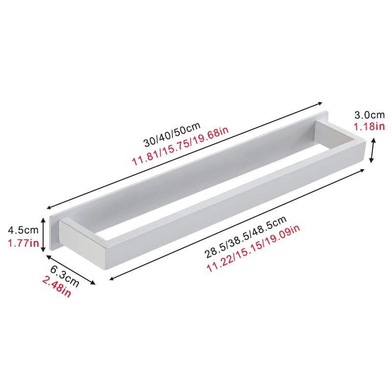 Lot De 4 Porte-serviettes De Cuisine Auto-adhésifs En Acier Inoxydable Pour Salle De Bain Et Armoire De Cuisine