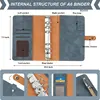 A6 Binder Classeur Budget PU Leather Planner Pockets Cash Envelope Organizer System Excluding transparent Zipper Pocket Notebook 2