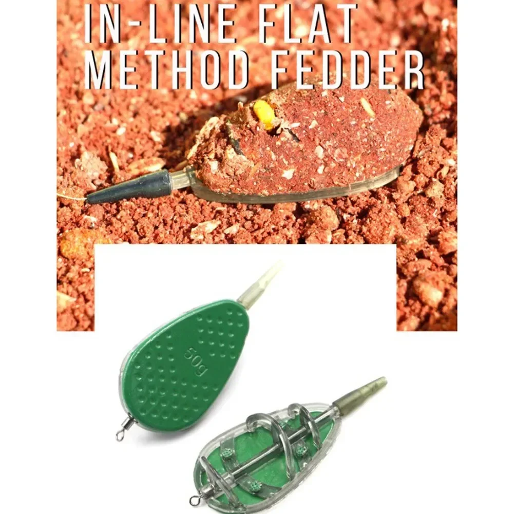 1pcs Fishing Feeders Inline Method Feeders With Mould Set For Carp Foshing Tackle Tools Fishing Tackle Pesca Iscas Accessories