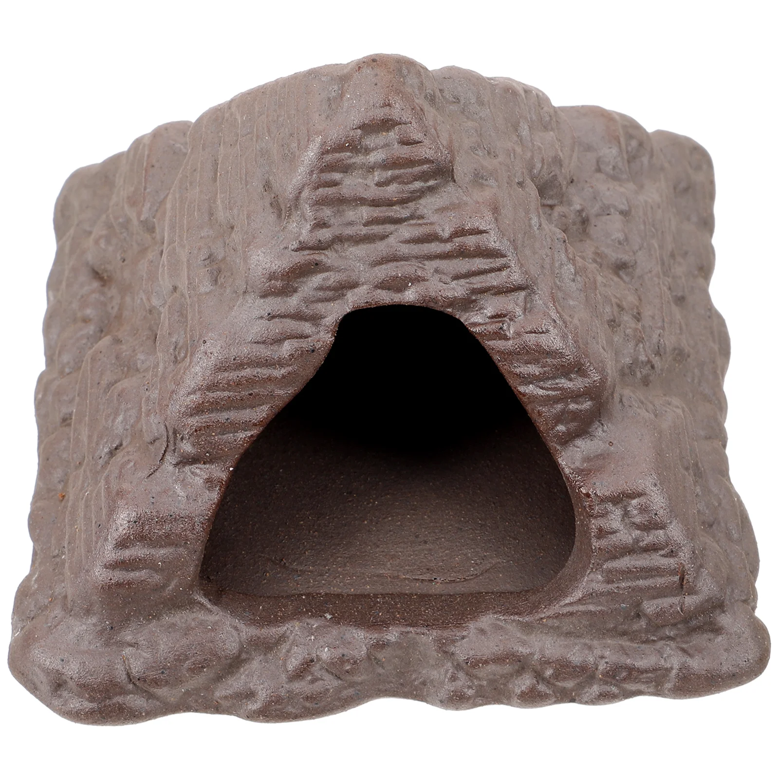 

Fish Tank Hideout Reptile Cave Habitat Pyramid Shrimp Hides for Aquarium Decor Terrarium Ornaments Castle Animal