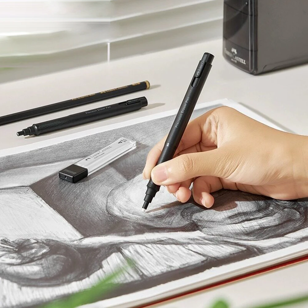 FABER-CASTELL 고광택 지우개 펜 스타일 초미세 스케치 드로잉 학생용 디테일 지우개 흔적을 남기지 않음 미술 용품
