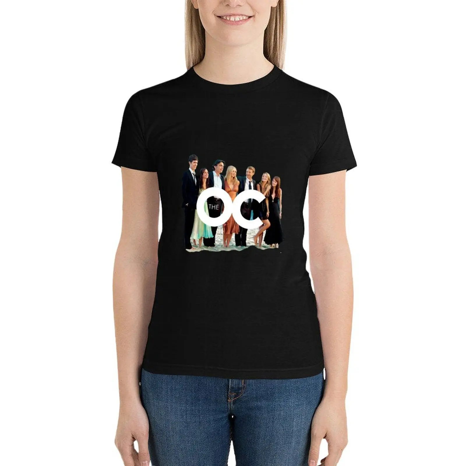 

The OC Cast T-Shirt aesthetic clothes plus size tops Short sleeve tee clothes for Women
