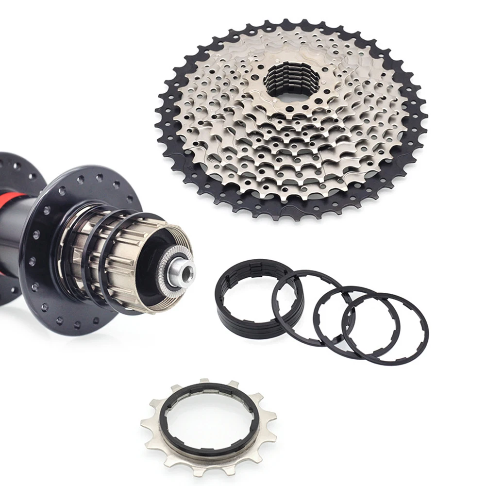 3pcs 1/1.5/2/1.85/2.18/2.35mm Bicycle Flywheel Cassette Gasket Spacer Bike Hub Washer For-HG Cartridge Flywheel Tower Base