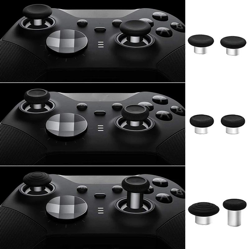 6 In 1 Replacement Joystick Thumb sticks for For Xbox One Elite Series 2 Controller by Metal Game Accessories