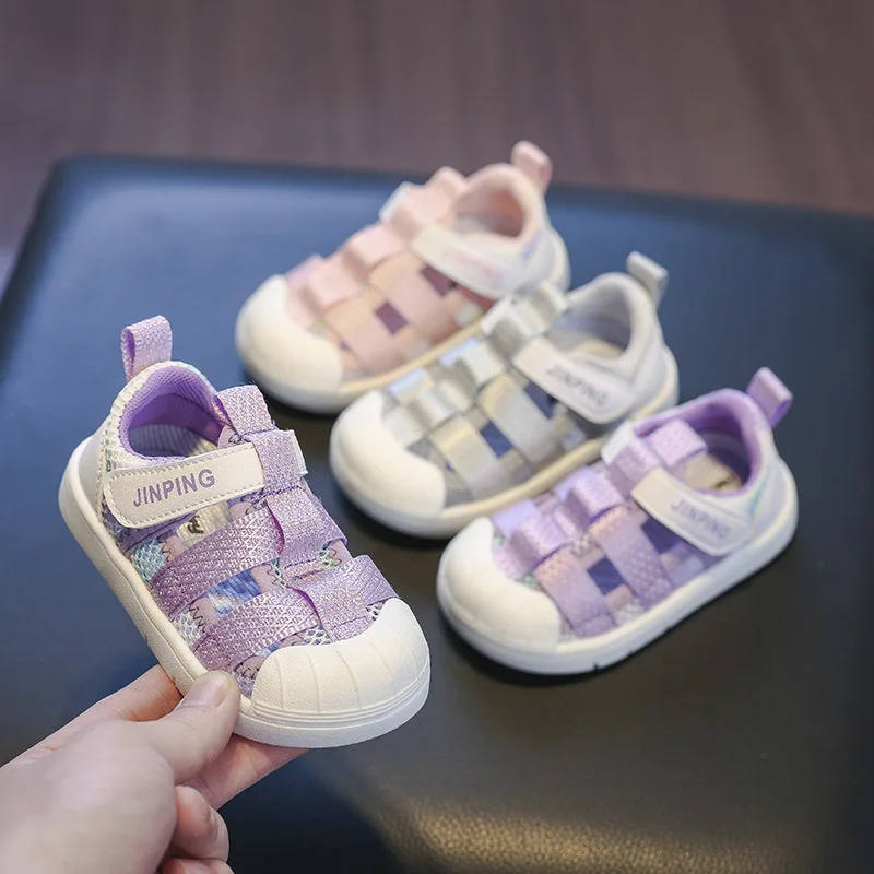 

2023 Summer Children Casual Shoes for Baby Girls Boys Sandals Anti-kick Soft Sole Infant First Walkers Shoes Kids Toddler Shoess