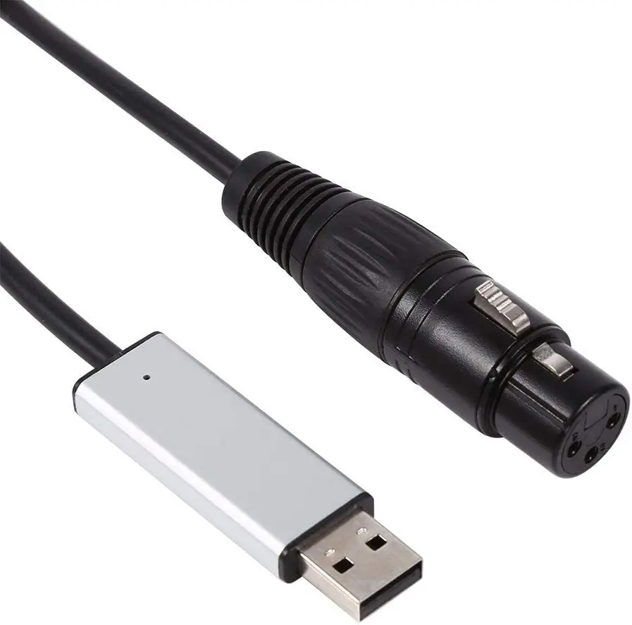 USB to DMX Interface Adapter LED DMX512 Computer PC Stage Lighting Controller Dimmer Led Dmx512 Interface With CD for DJ Disco