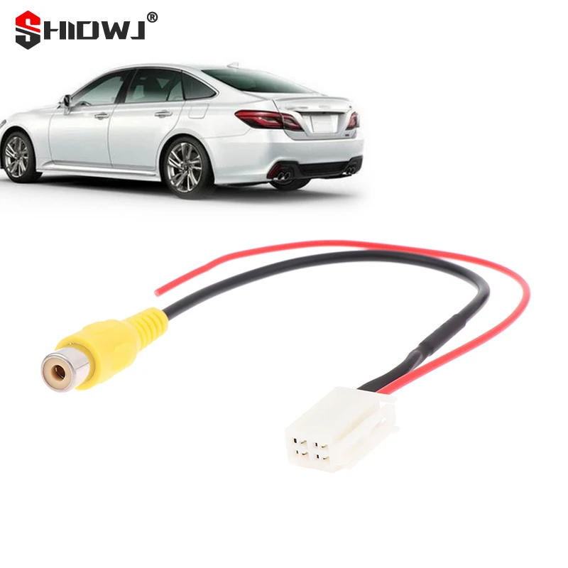 

Innovative And Practical 4 Pin For Car Male Connector Radio Cable Adapter Back Up Reverse Camera Input Plug