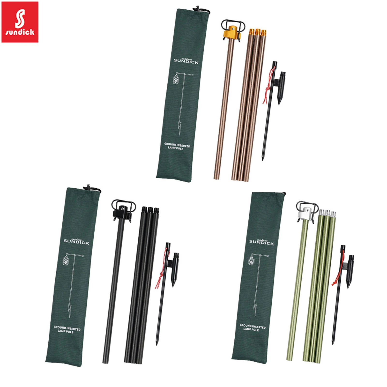 Portable Lamp Stand Hook Folding Lantern Post Pole Collapsible Hanging Light Holder Outdoor Camping Fishing Supplies Multitool