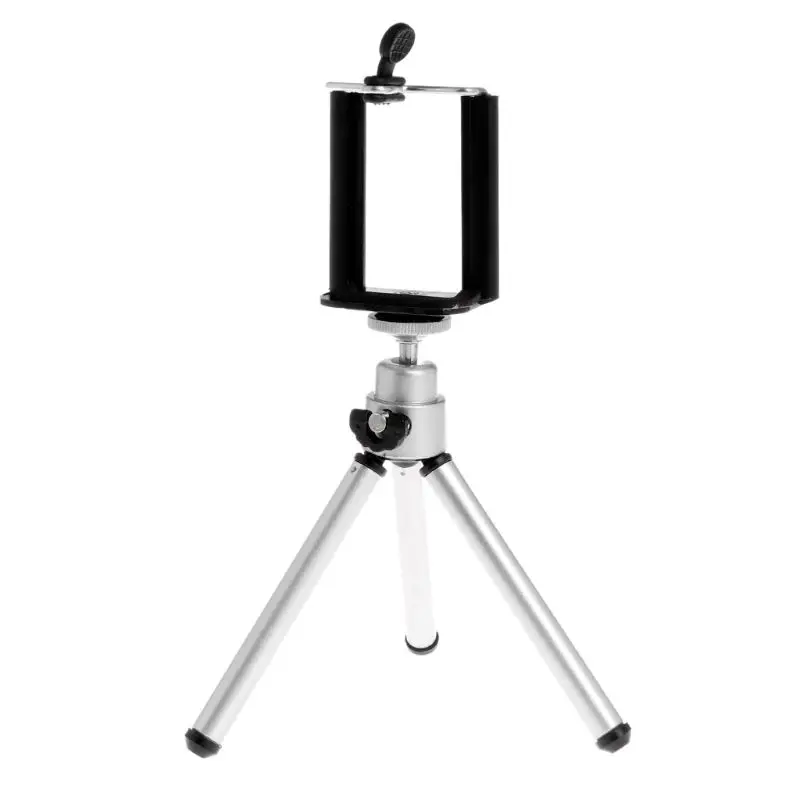 

Light Weight Tripod Stand With Clip Rotary Aluminium Alloy Holder For Phone Level Digital SLR Camera