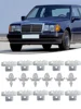 30 قطعة ل Sacco 190 W201 W124 A124 S124 سيارة الجانب الباب صب تقليم مقاطع ثابتة أ 0019884981   أ 0019885181   اكسسوارات السيارات