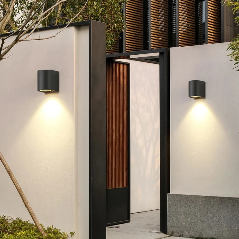 5W Outdoor IP65 LED Wall Lamps Modern Waterproof LED Sconce Porch Garden Aisle Exterior Wall Mount Lighting Fixture110/220V