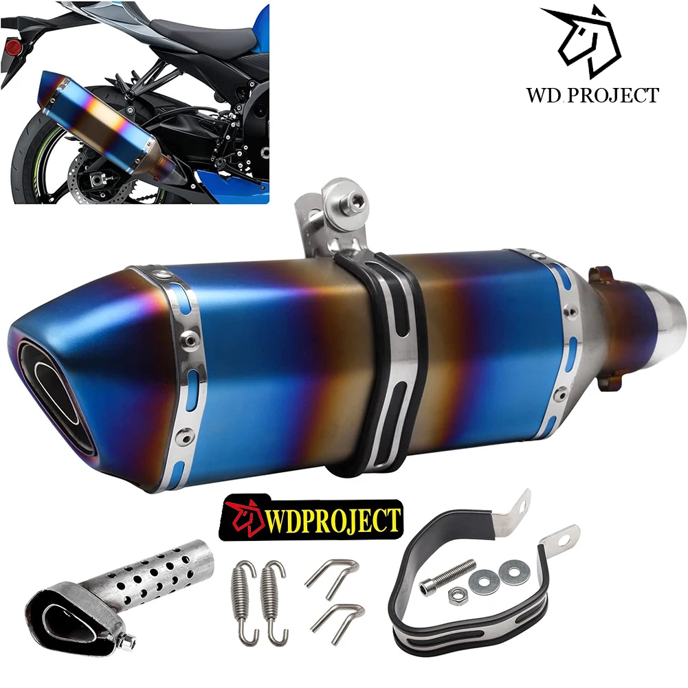 

For KTM Kawasaki Honda Yamaha Suzuki Motorcycle ATV Scooter Dirt Bike Street Bike 38MM-51MM Universal Motorcycle Exhaust Muffler