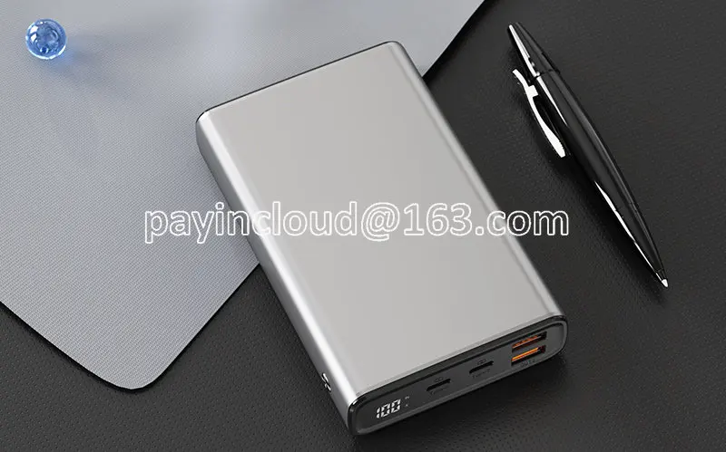 20000mah PD 100W 보조베터리 디지털 디스플레이 USB C 유형 c 노트북 보조베터리 맥북 프로 삼성 델 Hp
