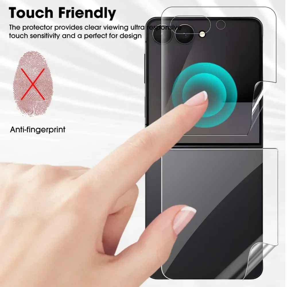 9-in-1 Hydrogel Film Soft TPU Screen Protector Set - HD Inner and Outer Rear Protection