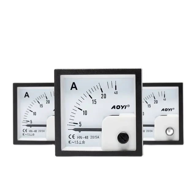 Hn-48 Egy Tűmérők Hozzárendelése 5A 10A 20A 450 V Ac Dc Voltméter Ampermeter - Image 3