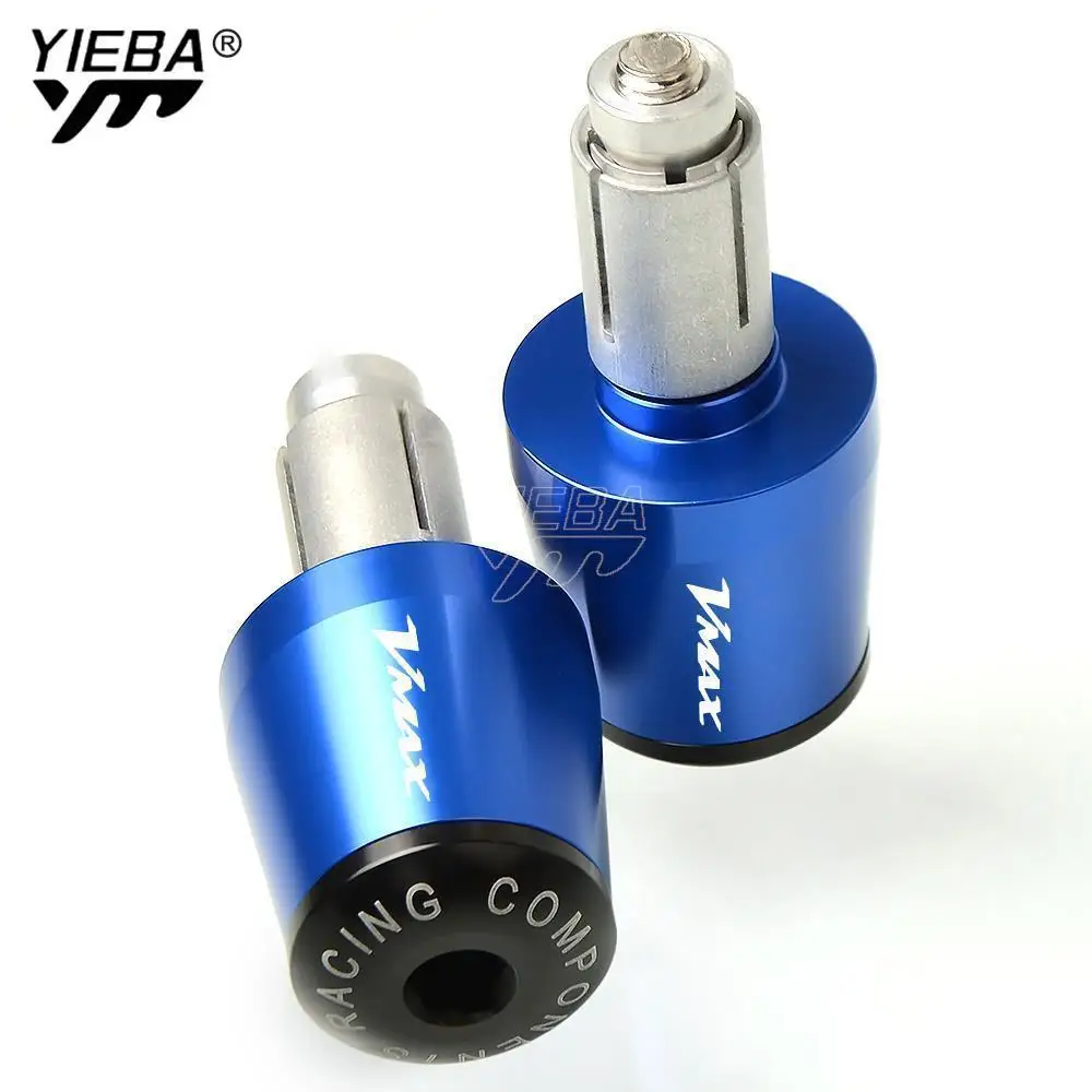 Motorcycle Cnc Handlebar Grips Bar Ends Handle Bar Grip Cap Slider For Yamaha V-Max Vmax 1200 V-Max1200 Vmax1200 1985-2017