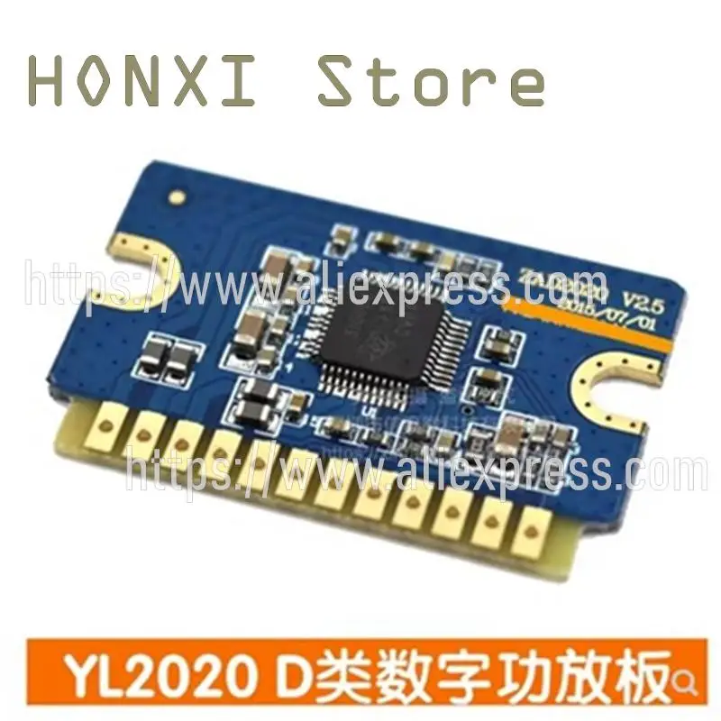 

1PCS New YL2020 20W+20W class D digital power amplifier board of 12V and 24V mini amplifier module sound good