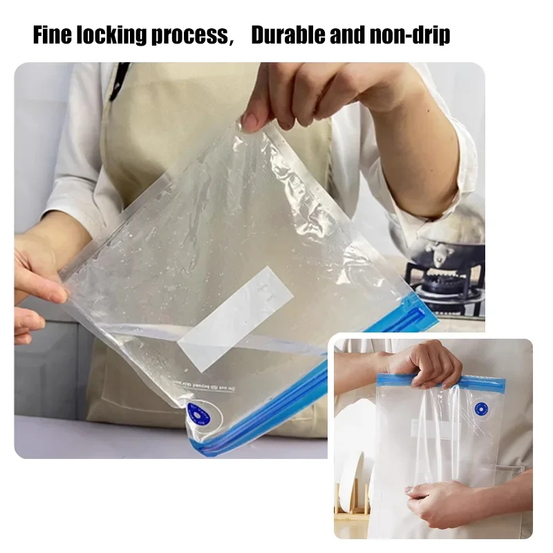 Easy One-Hand Automatic Operation Handheld Vacuum Sealer Portable Vacuum Sealer Avoid Cross Contamination of Food +100 pcs Bag Sealer Portable Sealing Machine Food Vacuum Sealer