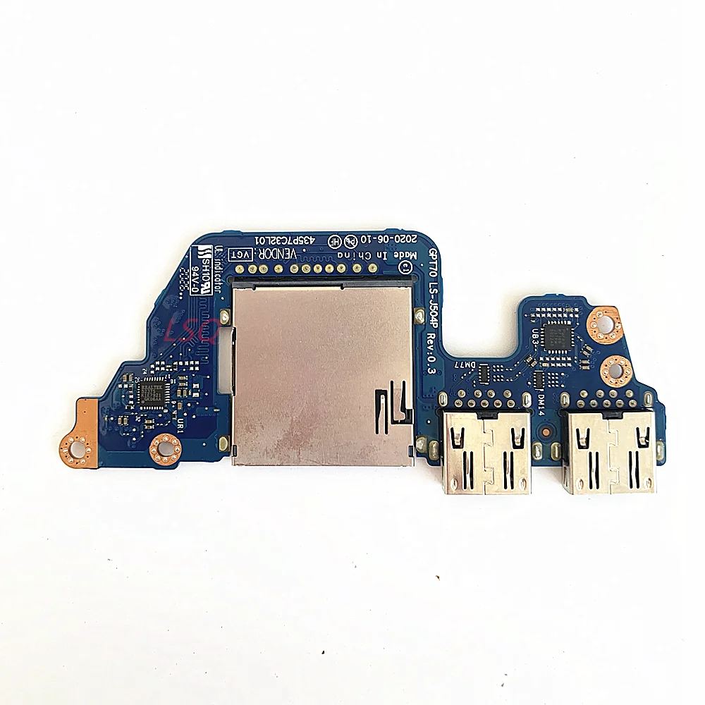 Ls-J504P Per Hp Envy 17-Cg 17M-Cg 17T-Cg Muslimusb Sd Card Reader Board 100% Test Ok