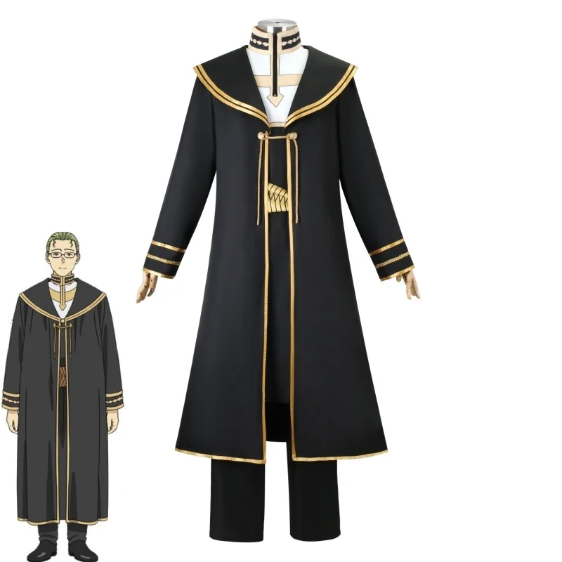 

Anime Frieren At The Funeral Heiter Cosplay Costume Sousou No Frieren Top Pants Cloak Outfits Priest Halloween Costumes for Men