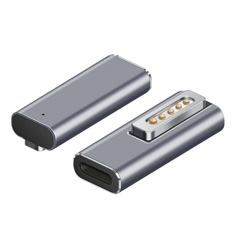 맥북 에어 프로용 마그네틱 USB C 어댑터, 맥세이프 2 커넥터, PD 고속 ..
