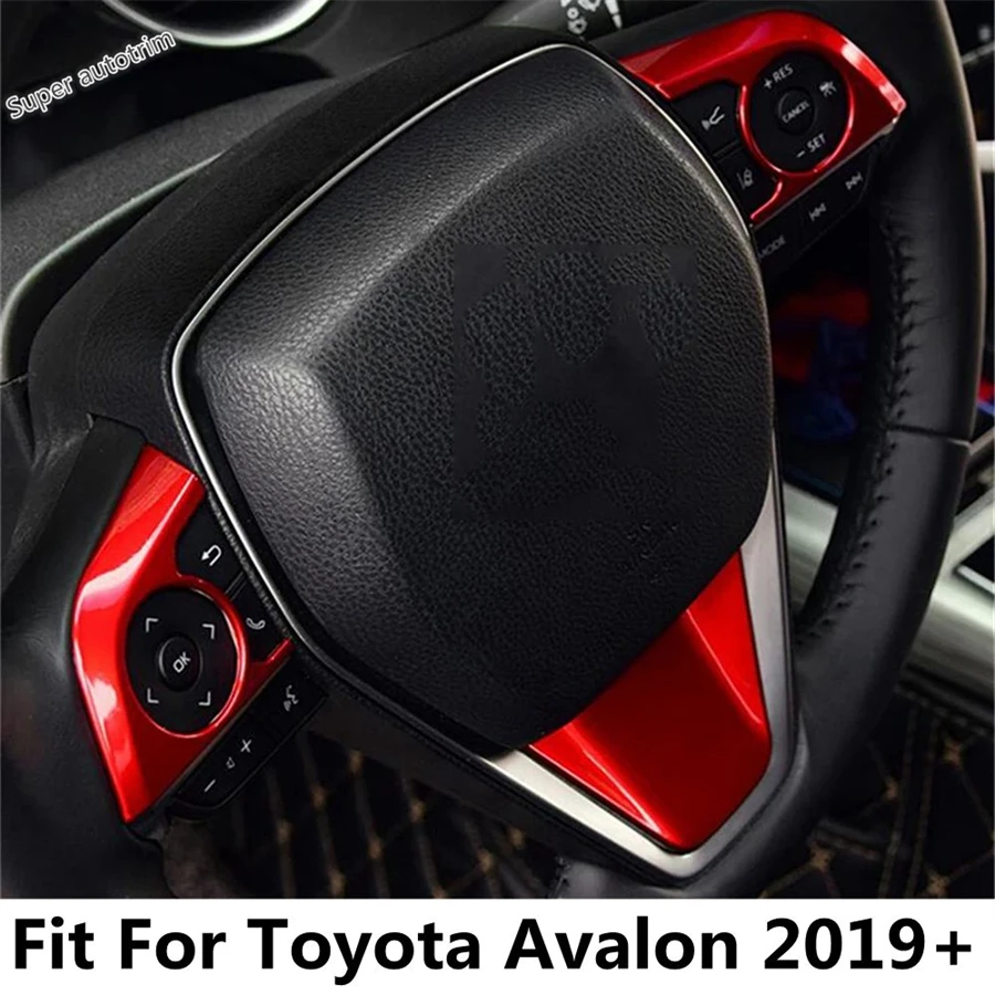 

Steering Wheel Decoration Frame Cover Trim Fit For Toyota Avalon 2019 - 2023 Red / Carbon Fiber / Matte / Wood Grain Accessories