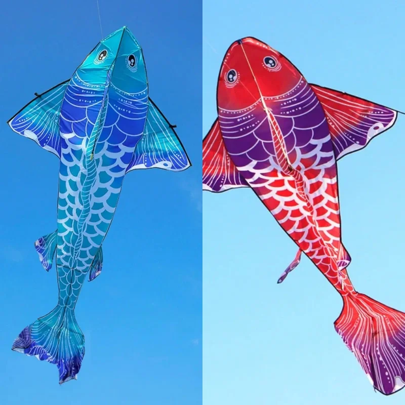

free shipping new fish kites giant kites for adults professional winds kites ripstop fabric Kite koi fish fishing line winder