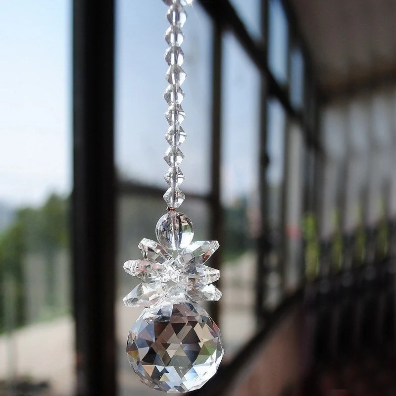 Crystal Ball Prism Suncatcher Rainbow Pendants Maker Hanging Crystals Prisms for Windows Home Garden Christmas Day Party Wedding