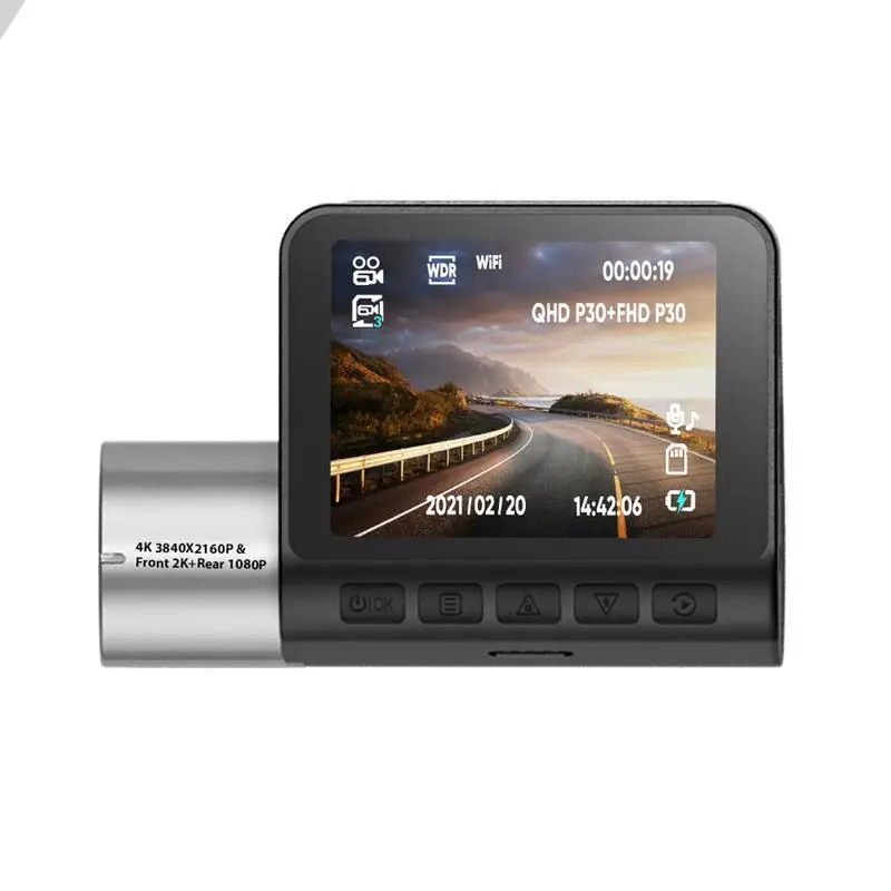 

Видеорегистратор для вождения, 4K, Wi-Fi, 2 дюйма, Full HD, видеорегистратор с супер ночным видением, акселерометром для автомобилей