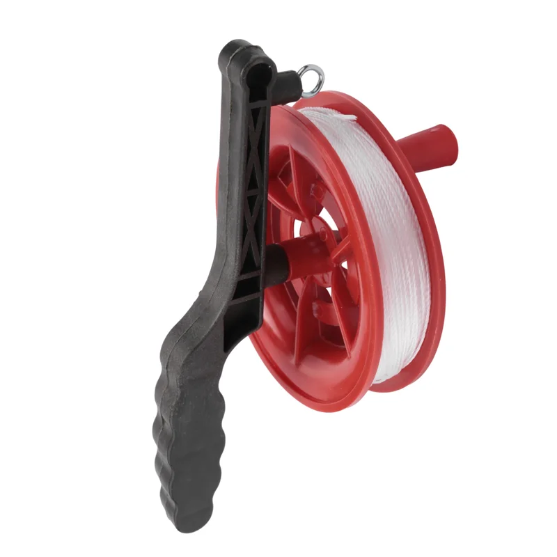 100M Twisted String Line Red Wheel Kite Reel Winder 4