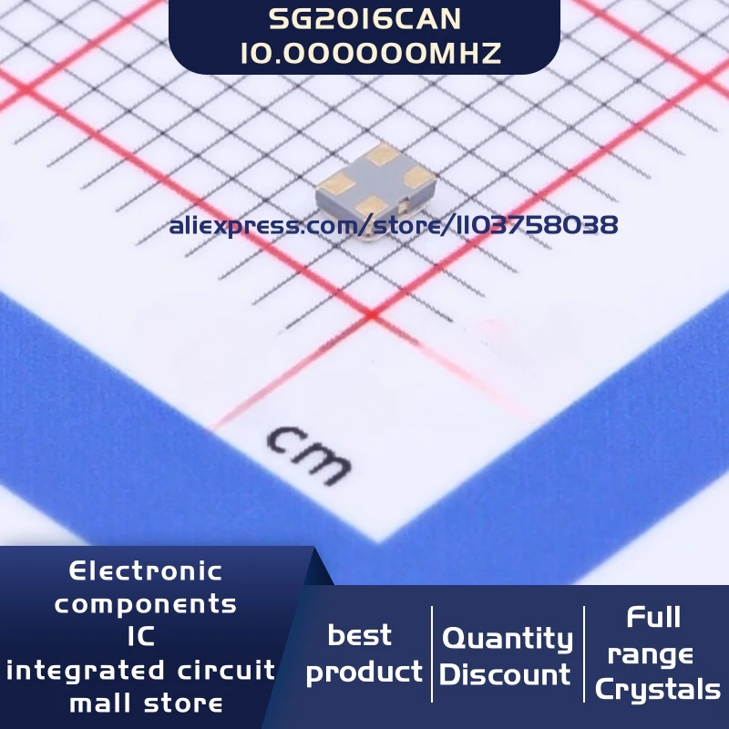 50 개/몫 X1G0048010029 SG2016CAN 10.000000MHz TJGA 10MHZ 2016 4P cmos 크리스탈 발진기 공진기 4-SMD 재고 있음