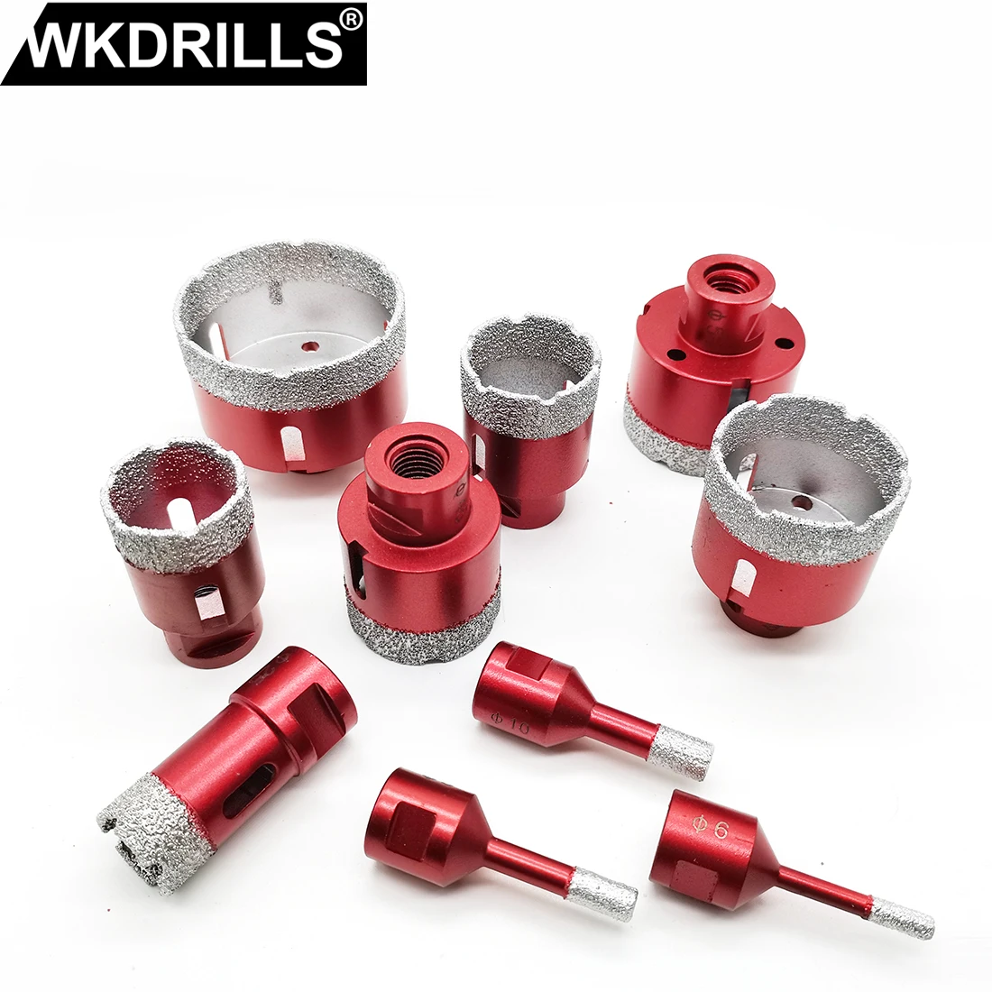 1pc Dry Vacuum Brazed Diamond Drilling Core Bit Ceramic Tile Hole Saw Granite Marble Drill Bits with M14 Thread | Инструменты
