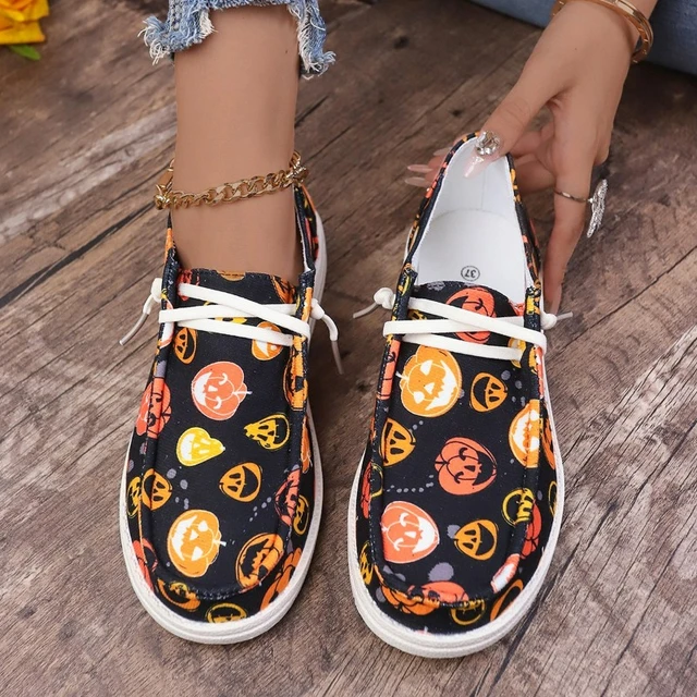 Plus Size Women's Skull Design Casual Athletic Shoes