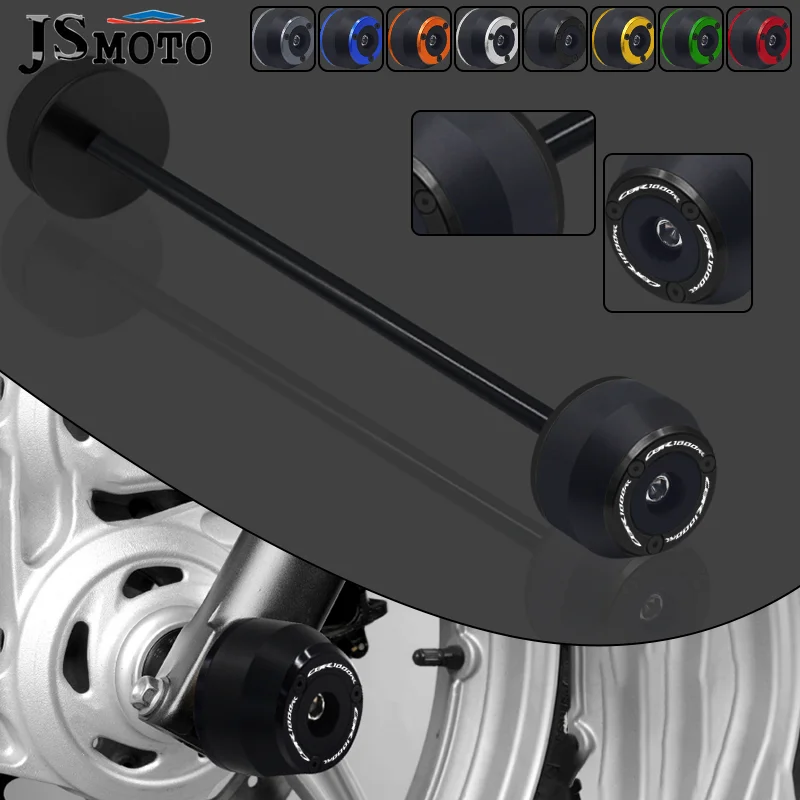 Moto Cnc Anteriore Assale Posteriore Cursori Forcella Protezione Anticaduta Kit Crash Pad Per Honda Cbr400R Cbr500R Cb400F/X Cb500F/X