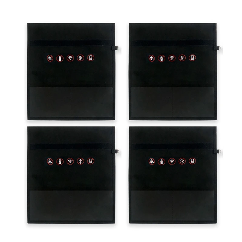 4X Signal Blocker Faraday Bag Signal Blocking Bag Rfid Shielding Bag For Wallet Case Id Card/Car Key, Small
