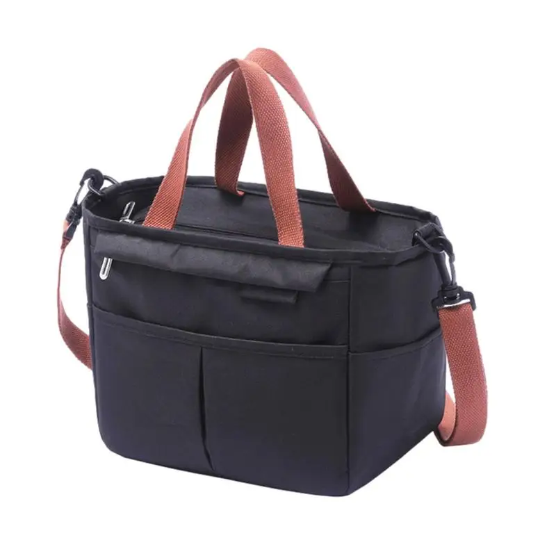 

Изолированная сумка для ланча, водонепроницаемая Герметичная сумка-холодильник, многоразовая сумка для разогрева еды, сумка-тоут для ланча для взрослых мужчин и женщин