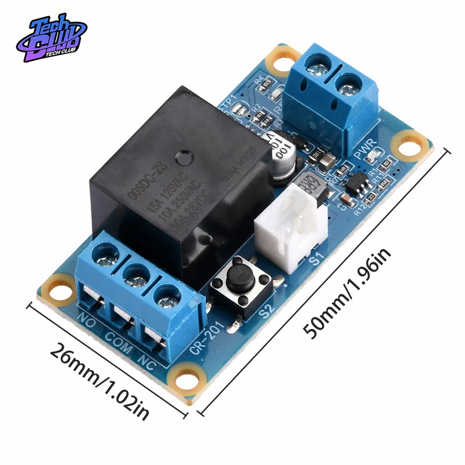 Bistable Latching Relay 1-Channel Latching Relay Module – DC 5V/12V/24V ...