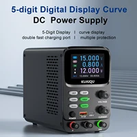 KUAIQU Lab Teste Curve DC Power Supply TFT 5-Digit Bench Voltage Regulator 30V 10A 5A 300W Adjustable OCP OVP Switching Source - Image 2
