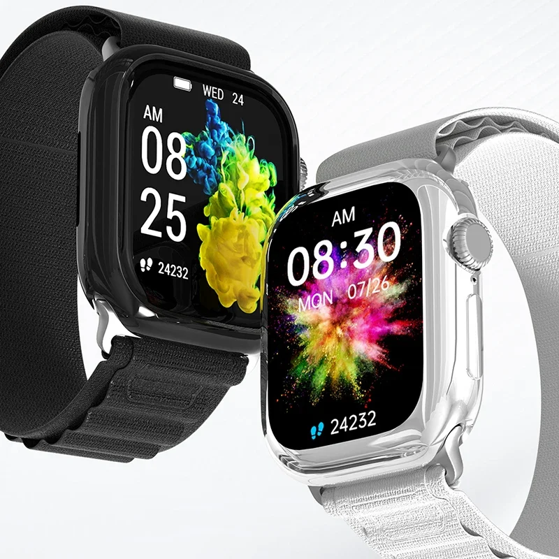 Enhanced TPU Cover with Screen Protector for Apple Watch - Premium Protective Case