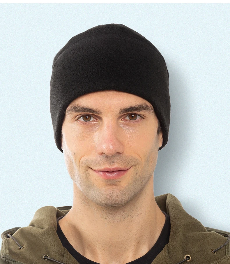 Herbst Winter Beanie männer Kappe Warme Motorrad Taktische Hut Camping Radfahren Dicke Outdoor Sport Warme Winddicht Fleece Hut – Detail 6