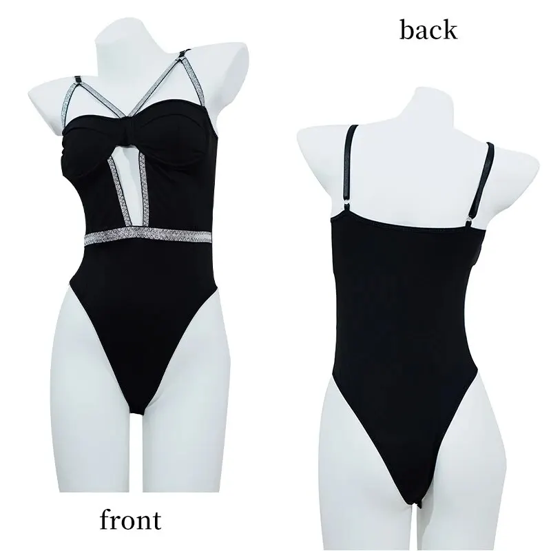 Women Jumpsuit Sexy Hollow Push Up Without Back With Adjustable Shoulder Straps